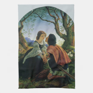 Linge De Cuisine Art vintage, Amants au crépuscule, Sir Joseph Noel