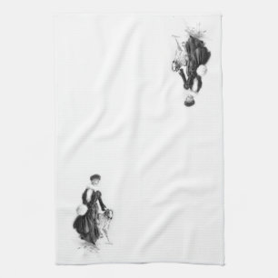 Linge De Cuisine Art vintage de barzoï de mode