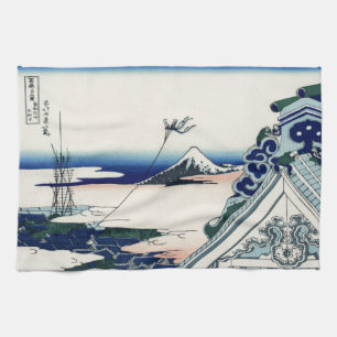 Linge De Cuisine Art vintage japonais Fuji de temple de Honganji