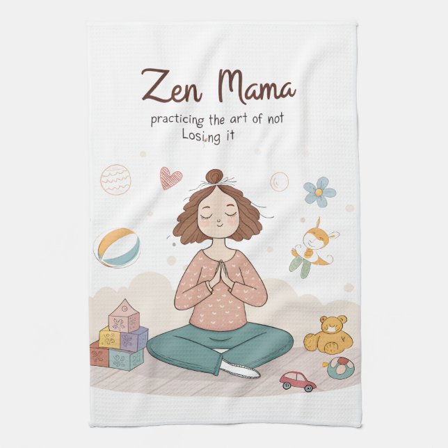 Linge De Cuisine Art Zen Mama Maternité Calme (Vertical)