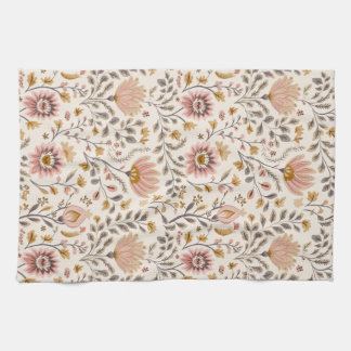 Linge De Cuisine Artisanat floral peint