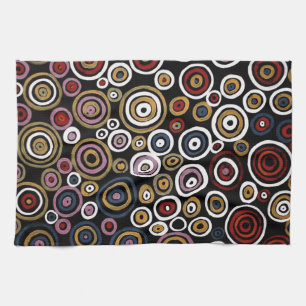 Linge De Cuisine Artistes Aborigènes Australiens Servir Le Serviet