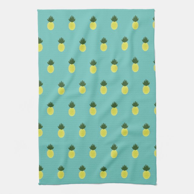 Linge De Cuisine Artsy Pineappy Motif (Vertical)