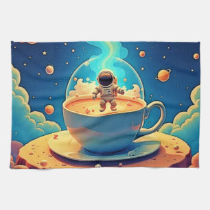 Linge De Cuisine Astronaute Café Espace Art