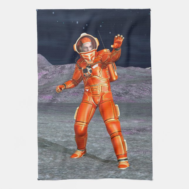 Linge De Cuisine Astronaute Explorateur de l'espace martien sur une (Vertical)