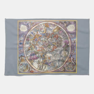Linge De Cuisine Astronomie Ancienne, Carte des Constellations Chré
