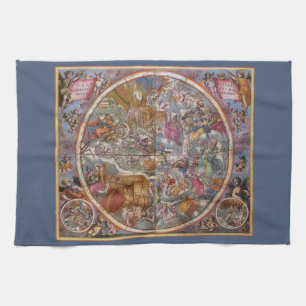 Linge De Cuisine Astronomie vintage, Carte des constellations chrét