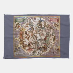 Linge De Cuisine Astronomie Vintage, Constellations du ciel austral