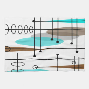 Linge De Cuisine Atomic Era Mid-Century Modern Abstract