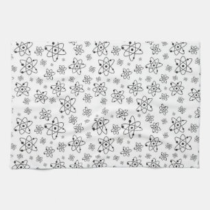 Linge De Cuisine Atoms Rétro Motif d'âge atomique