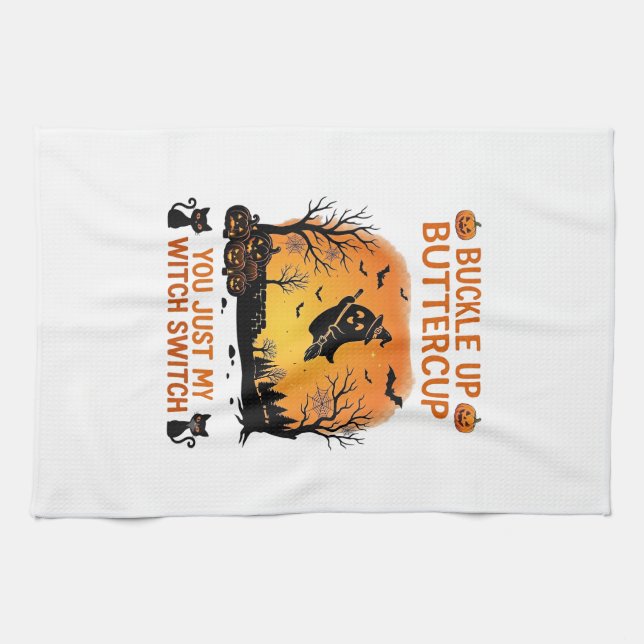 Linge De Cuisine Attachez-vous Papillon d'Halloween Fantôme Sorcièr (Horizontal)