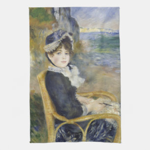 Linge De Cuisine Au bord de la mer, portrait de peinture à l'huile,