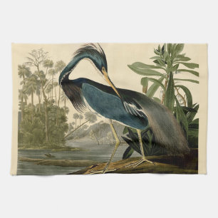 Linge De Cuisine Audubon Louisiana Heron Birds America Art