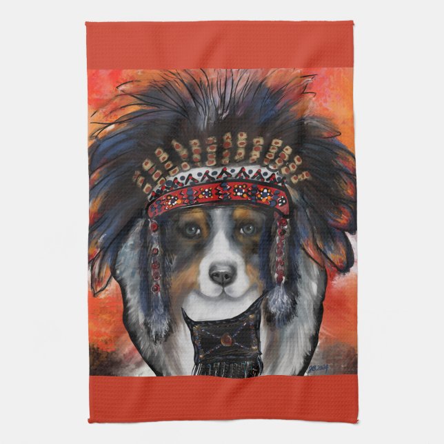 LINGE DE CUISINE AUSTRALIAN SHEPHERD (Vertical)