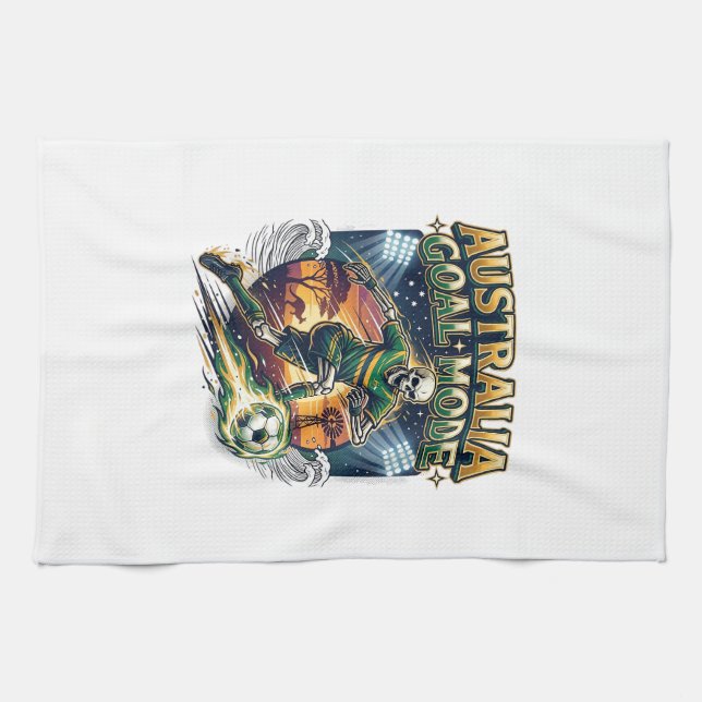 Linge De Cuisine Australie Mode Objectif Squelette Batteur Nations  (Horizontal)