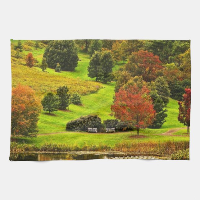Linge De Cuisine Automne dans le parc (Horizontal)