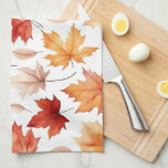 Linge De Cuisine Automne Feuilles Terracotta Brown Boho Motif<br><div class="desc">Automne Feuilles Terracotta Brown Boho Motif Automne Accueil Décor cuisine</div>