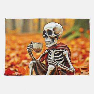 Linge De Cuisine Automne Skeleton Café Break Design