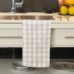 Linge De Cuisine Automne Tan Buffalo Check Motif<br><div class="desc">Ce design comprend un automne d'automne,  serviette de cuisine simple de la ferme,  pays rustique,  récolte minimaliste,  élégant,  dîner de vacances,  chèque de buffle,  motif minimal,  blanc brun brun,  style écossais.</div>