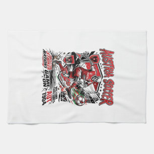 Linge De Cuisine Autriche Football Squelette Attaquant Nations Affi