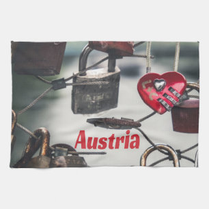 Linge De Cuisine Autriche Love Locks Pont Salzbourg