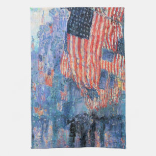 Linge De Cuisine Avenue dans la pluie par Frederick Childe Hassam