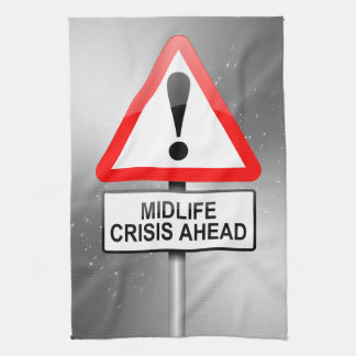 Linge De Cuisine Avertissement de crise de milieu de la vie
