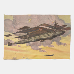 Linge De Cuisine Avion de mer Vintage Science Fiction Bateau
