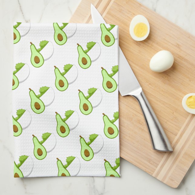 Linge De Cuisine Avocados & Guacamole (Quart Plié)