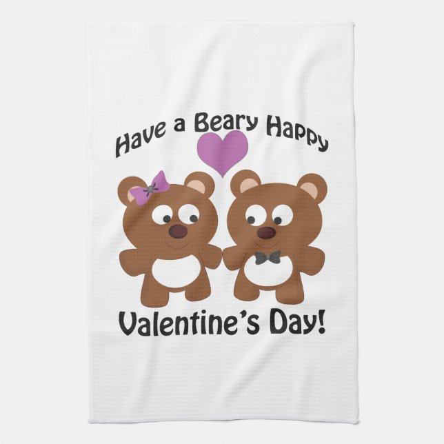 Linge De Cuisine Ayez un Heureuse Sainte-Valentin de la Béary ! (Vertical)