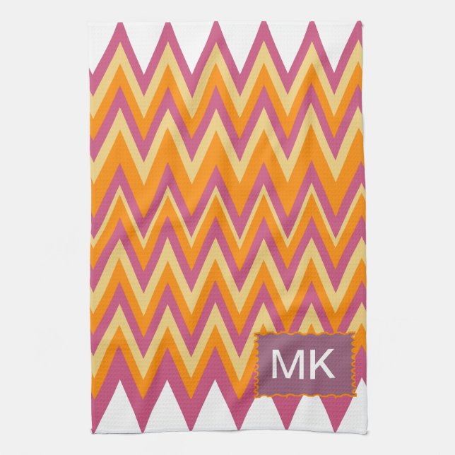 Linge De Cuisine Aztec Tribal ZigZag (Vertical)