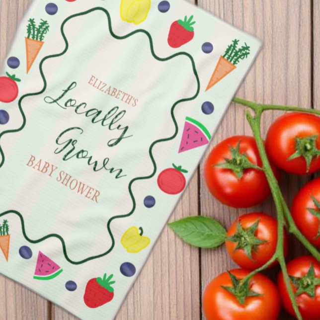 Linge De Cuisine Baby shower de marché des fermiers cultivés locale (Créateur téléchargé)