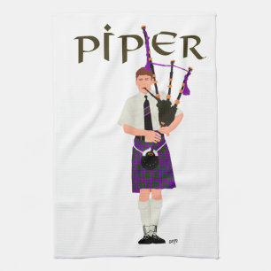 Linge De Cuisine Bagpiper