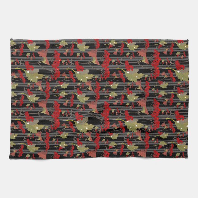 Linge De Cuisine Baies botaniques Red Chokeberry (Horizontal)