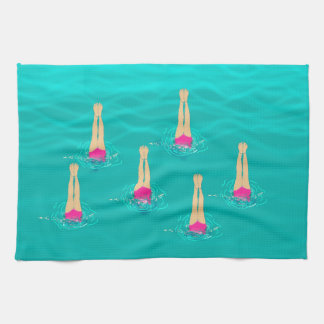 Linge De Cuisine Baigneurs Artistiques - Nager sous l'eau