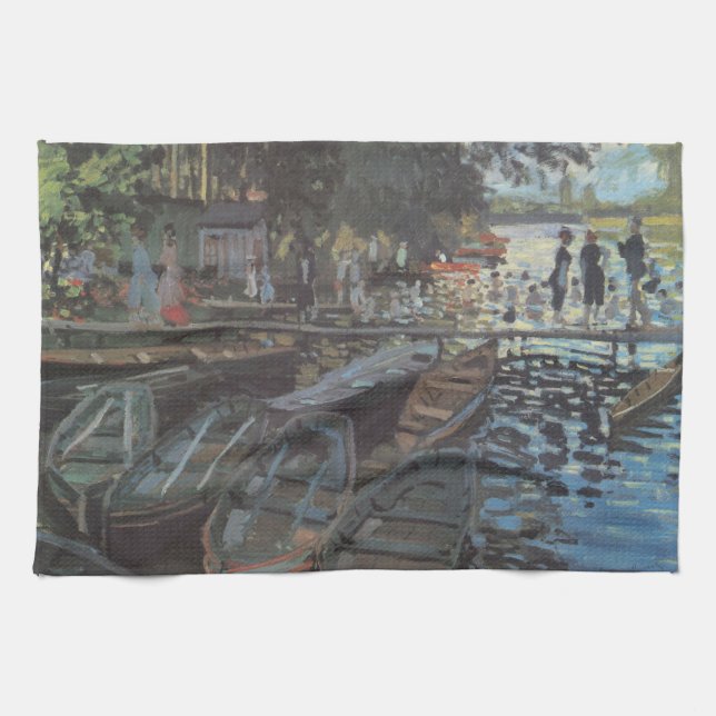 Linge De Cuisine Baignoires à La Grenouillère par Claude Monet (Horizontal)