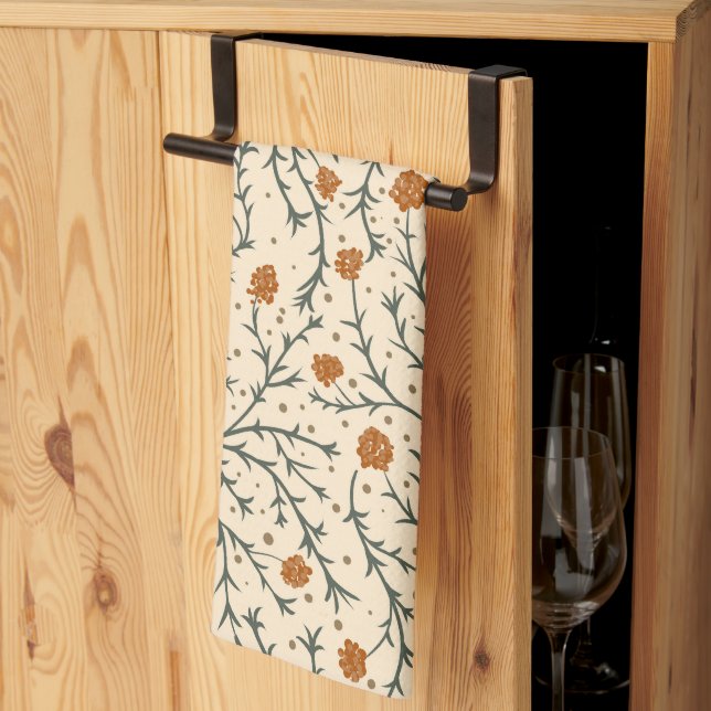 Linge De Cuisine Baisers d'Evergreen sous le gui (Pliage en tiers)