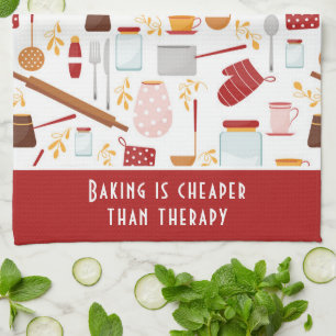 Linge De Cuisine Baking Dit Moderne Cuisine Rouge