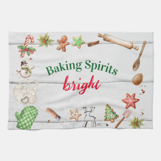 Linge De Cuisine Baking Spirits Bright Noël