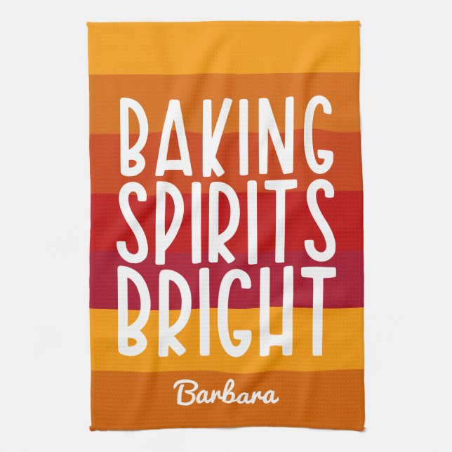 Linge De Cuisine Baking Spirituels Bright Custom Thanksgiving (Vertical)
