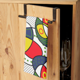 Linge De Cuisine Bal de plage rouge bleu jaune vert