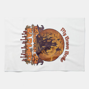 Linge De Cuisine Balai Brisé Ferme Halloween Sorcière Maison Hantée