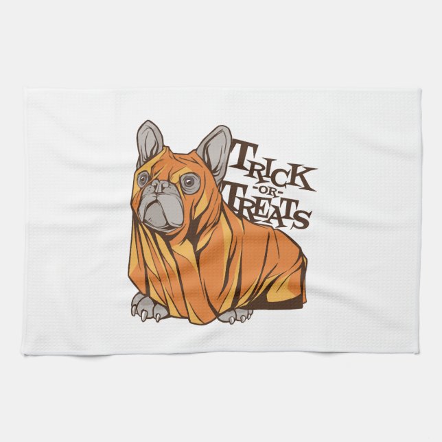 Linge De Cuisine Balais d'Halloween (Horizontal)