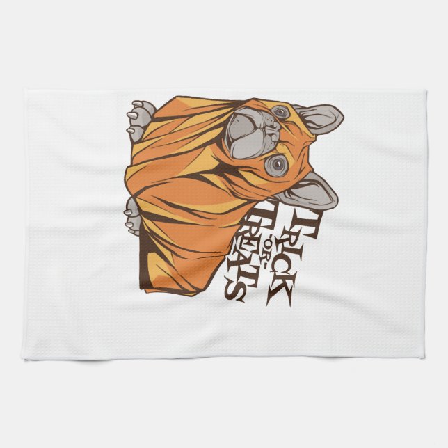 Linge De Cuisine Balais d'Halloween (Horizontal)