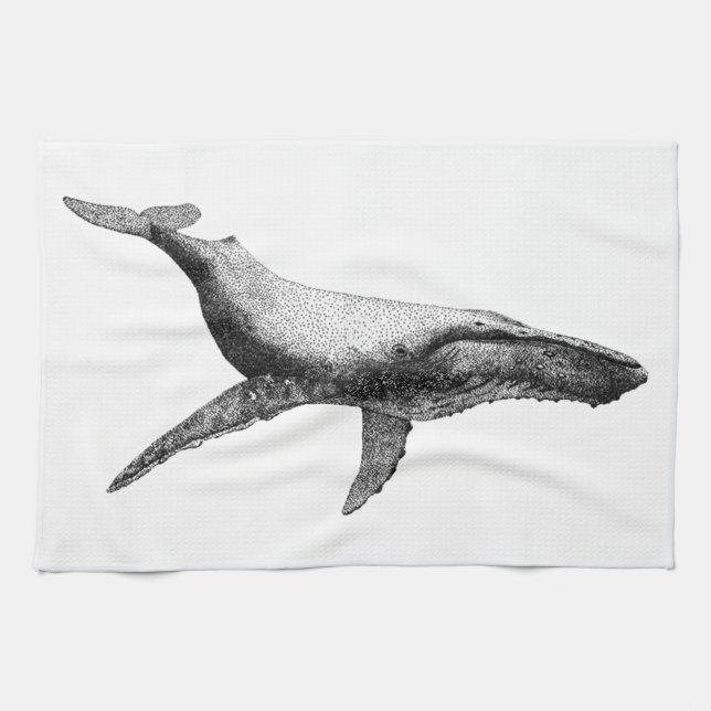LINGE DE CUISINE BALEINE DE BOSSE GRACIEUSE (Horizontal)