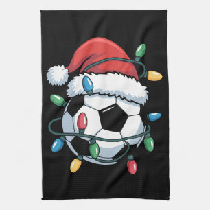 Linge De Cuisine Ballon de football de Noël Sports Joueur de footba