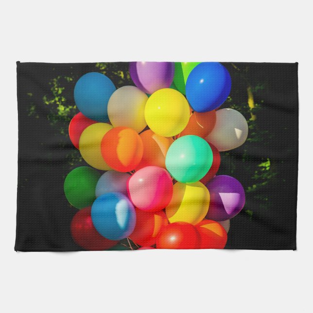 Linge De Cuisine Ballons de jouets colorés (Horizontal)