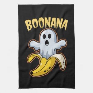 Linge De Cuisine Bananana Fantôme Mignon Banane Halloween