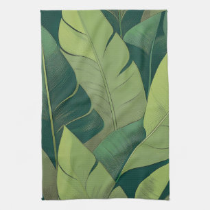 Linge De Cuisine Bananarama Feuilles de bananier hawaïennes