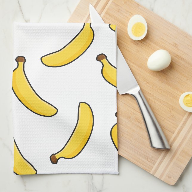 Linge De Cuisine Bananes (Quart Plié)